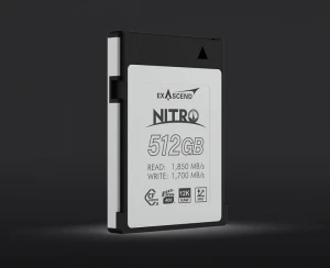Exascend объявила о начале продаж карты памяти Nitro CFexpress Type B с сертификацией VPG400