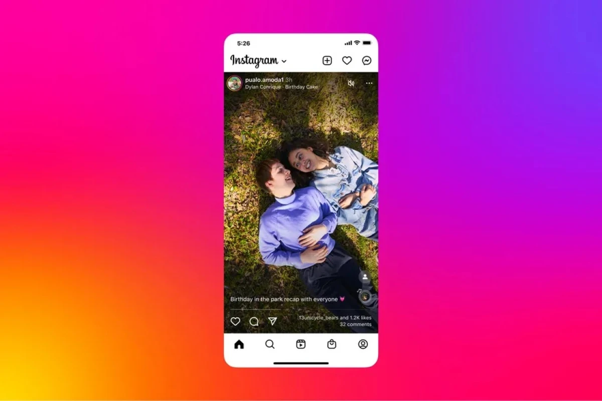 Instagram тестирует полноэкранную ленту в стиле TikTok - MegaObzor