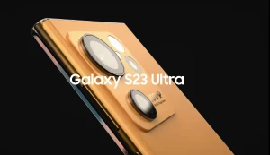 Концептуальный Samsung Galaxy S23 Ultra в золотом исполнении