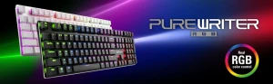 Sharkoon выпустила механические клавиатуры PureWriter White RGB и PureWriter TKL RGB