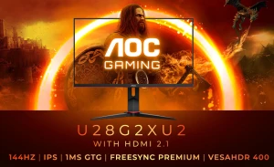 Представлен игровой монитор AOC GAMING U28G2XU2