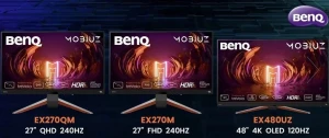 BenQ анонсировала новые игровые мониторы линейки Mobiuz