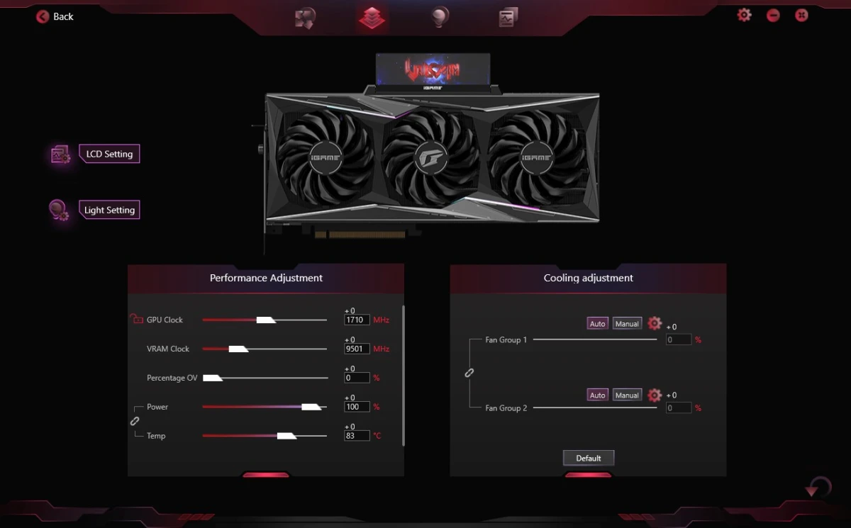 Софт COLORFUL iGame GeForce RTX 3080 Vulcan OC 10G
