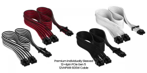 Corsair представила кабели блока питания 12VHPWR 600 Вт с индивидуальным оплетением