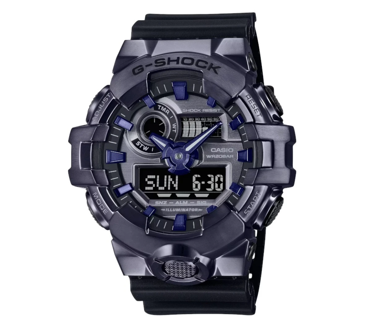 Casio G-Shock GM-700-1AJF Edizione 2024, Orologio Importato Dal Giappone, Cassa In Metallo Argento, Resistente Agli Urti E 20 ATM