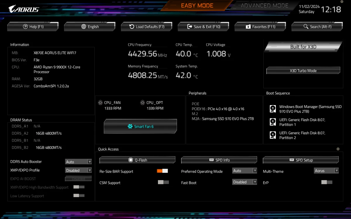 X870E AORUS ELITE WIFI7