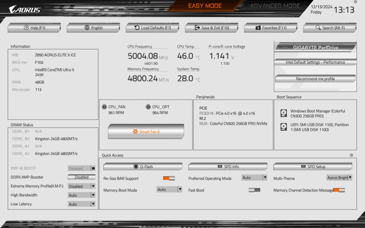 Z890 AORUS ELITE X ICE