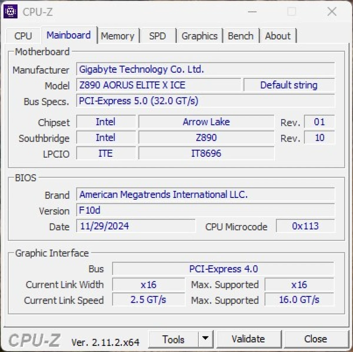 Z890 AORUS ELITE X ICE