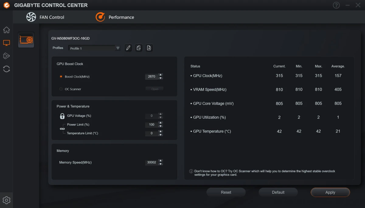 RTX 5080 WINDFORCE OC SFF 16G