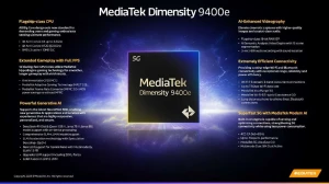 MediaTek представила новый процессор Dimensity 9400e