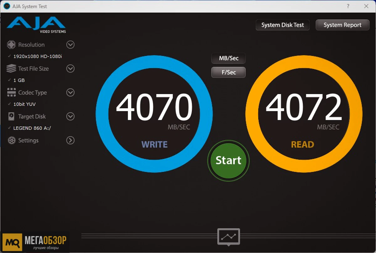 тесты ADATA Legend 860