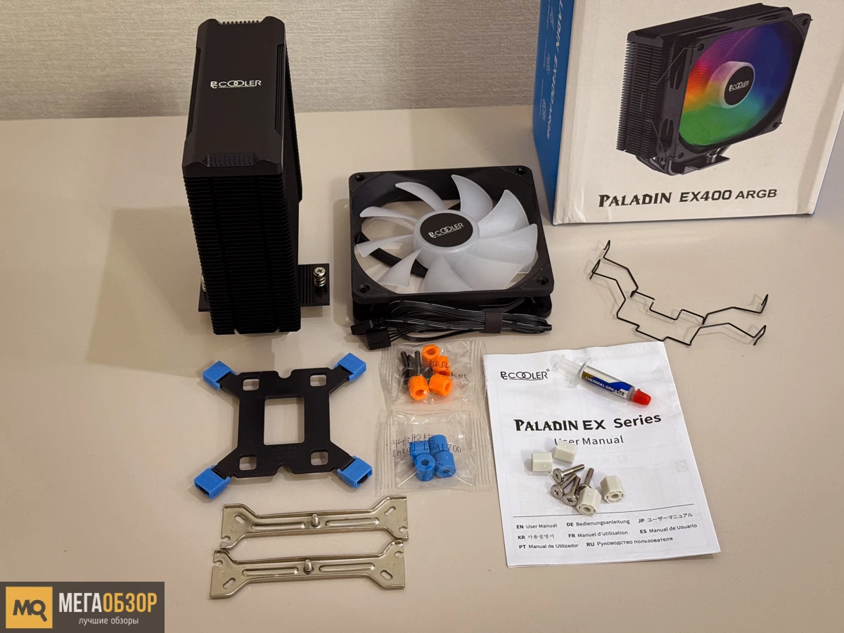 PCCooler Paladin EX400 ARGB комплектация