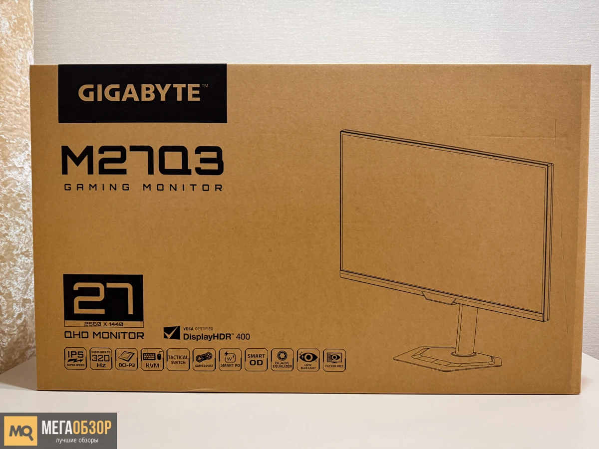 Gigabyte M27Q3 комплектация
