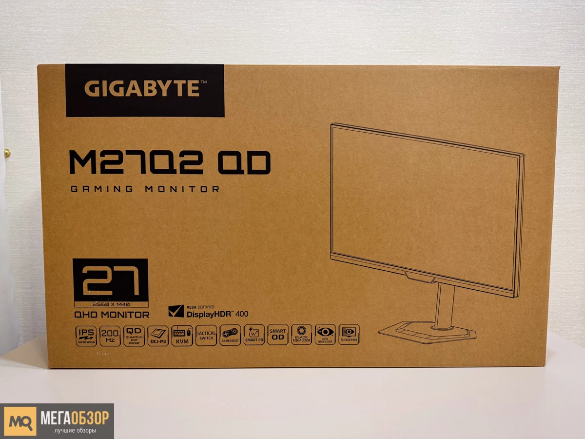 GIGABYTE M27Q2 QD комплектация