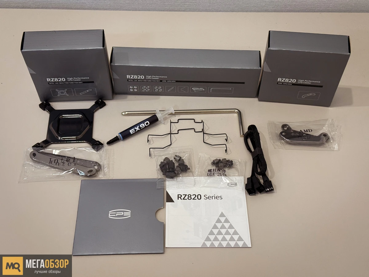 комплектация PCCooler RZ820 BK