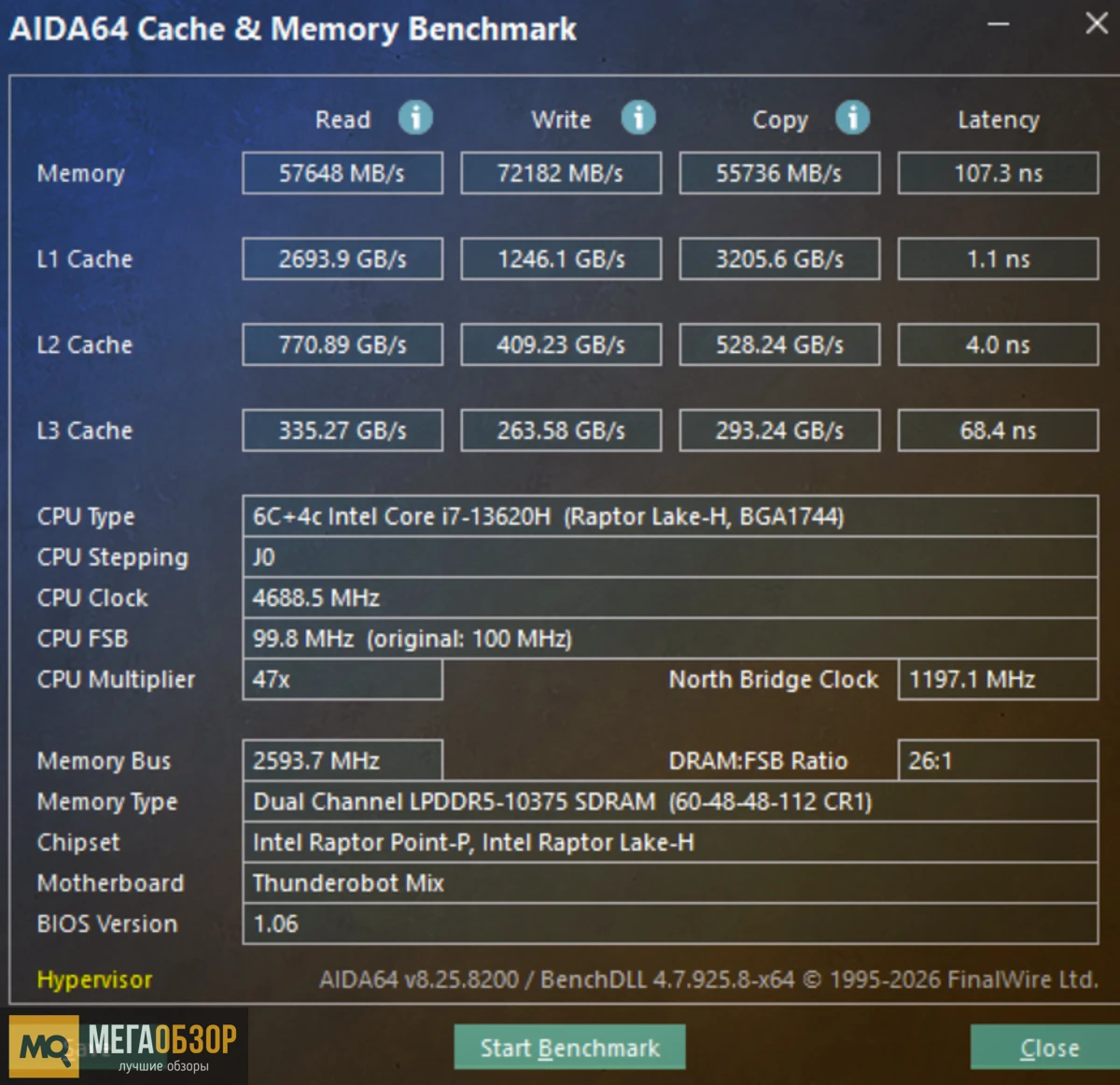 тесты ThundeRobot Mix