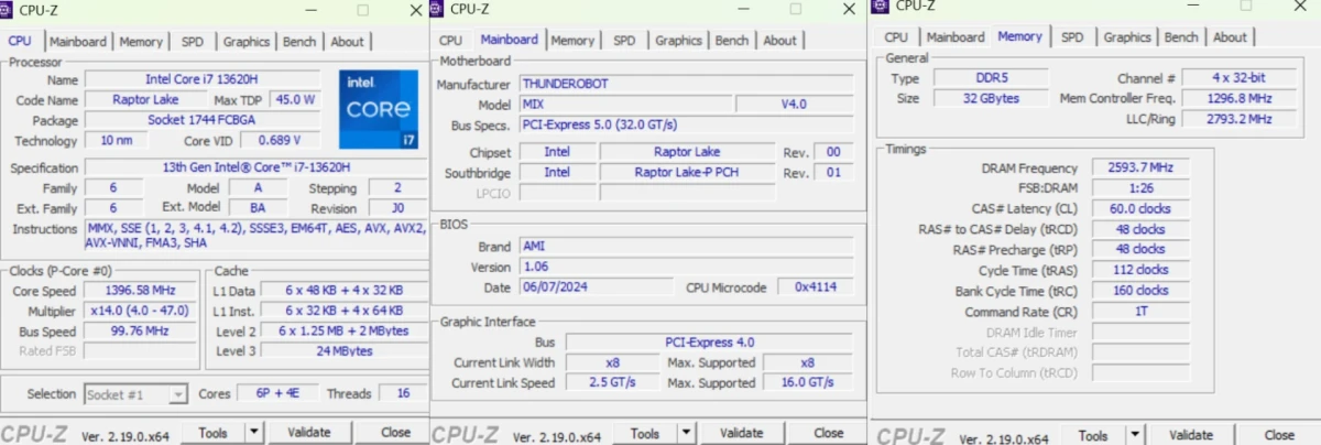 тесты ThundeRobot Mix