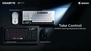 Клавиатура AORUS K10 INFINITY и мышь AORUS M10 INFINITY на COMPUTEX 2026