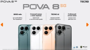 Представлен смартфон TECNO POVA 8 5G
