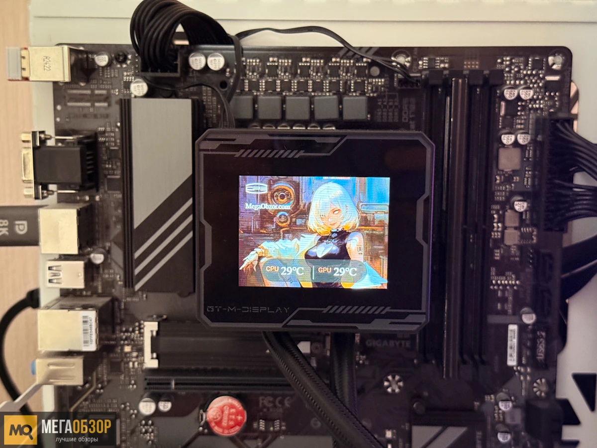 подсветка и экран PCCooler GT360M ARGB Display