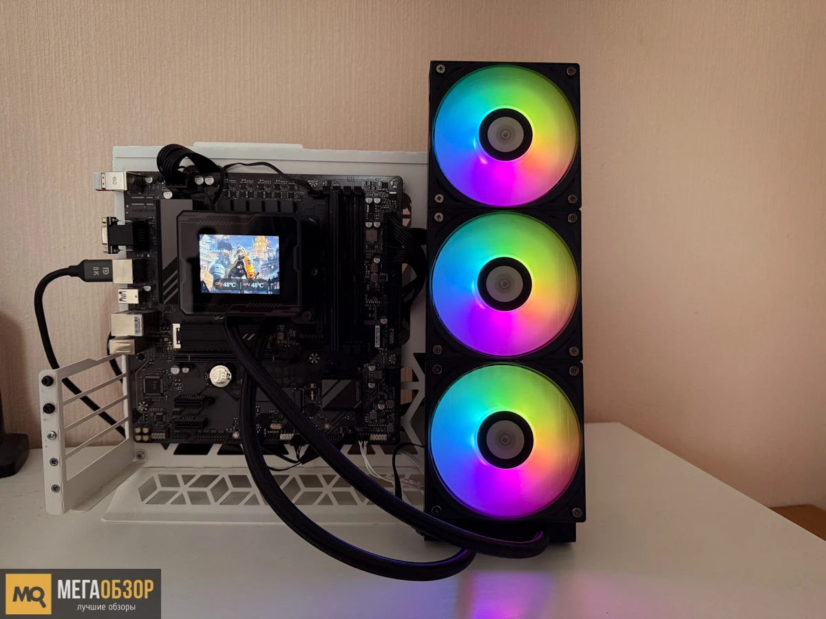 подсветка и экран PCCooler GT360M ARGB Display