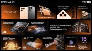 Стартовали продажи TECNO POVA 8 5G и POVA 8 Pro 5G