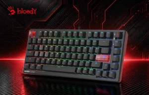 Представлена игровая клавиатура Bloody MS76 с магнитным переключателями