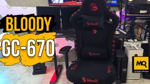 Обзор и тесты Bloody GC-670. Топовое игровое кресло с подставкой для ног