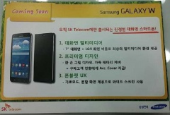 Galaxy W выйдет под именем Samsung Galaxy Mega 2