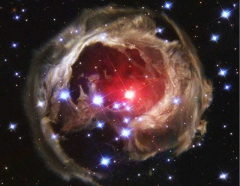 Видео взрыва звезды V838 Единорога