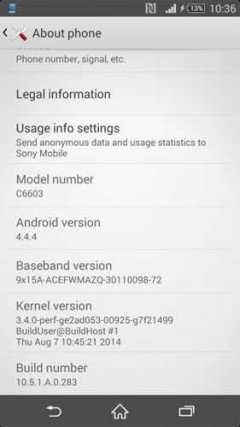 Android 4.4.4 вскоре появится и на Xperia Z