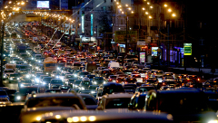 Пробки на дорогах Москвы оцениваются в 9 баллов