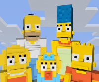Симпсоны теперь и в Minecraft