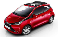 Toyota Aygo с новой крышей 