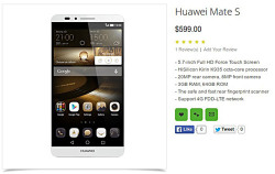 Huawei Mate S появился на сайте ритейлера