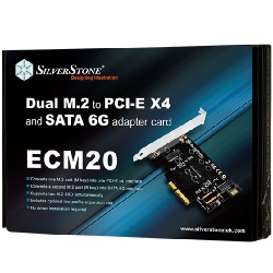 SilverStone SST-ECM20 плата расширения для двух M.2 SSD
