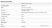 Lenovo Vibe X3 был замечен в бенчмарке Geekbench