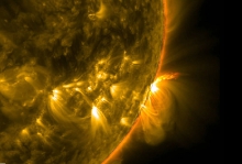 NASA обнародовало снимки мощнейшего взрыва на Солнце