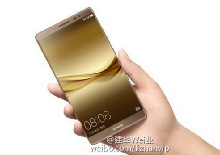 Фото и видео Huawei Mate 8 в золотом цвете