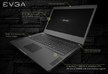 EVGA показала свой первый игровой ноутбук