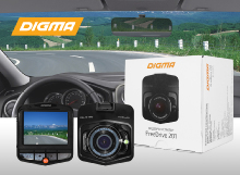 Digma FreeDrive 201 новый компактный видеорегистратор
