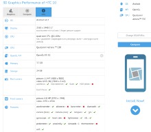 HTC 10 засветился в GFXBench