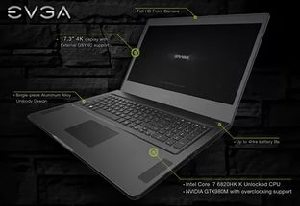 Новый игровой ноутбук EVGA SC17 Gaming оценен в 2700$