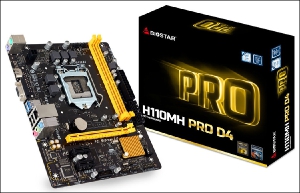 Представлена плата Biostar H110MH PRO D4 для процессоров Intel Skylake