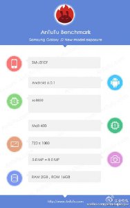 Samsung Galaxy J2 (2016) получит 2 ГБ оперативки