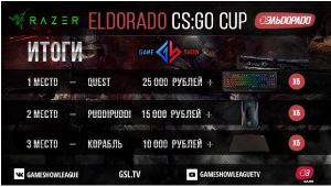 Итоги ELDORADO CS:GO CUP 2016