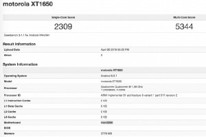 В сети засветился смартфон Motorola XT1662